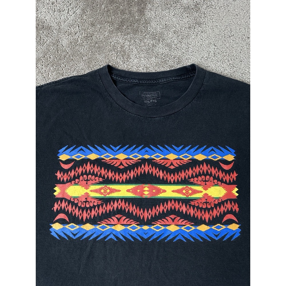 Mens Tshirt PENDLETON Distressed Cracked Aztec Western Tribal‎ Graphic, Size XXL - Picture 4 of 7